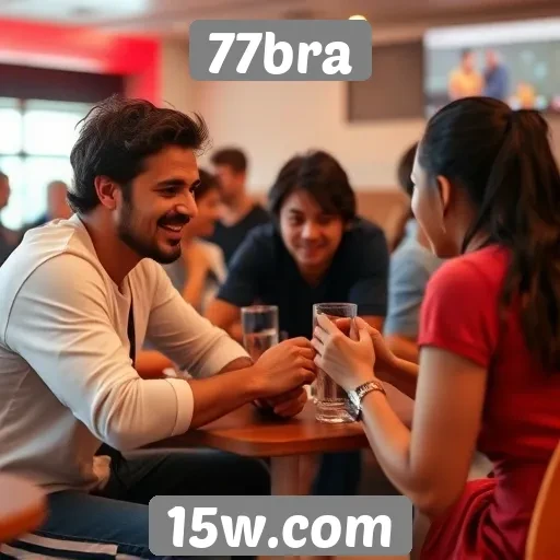 Interação social no site 77bra é destaque